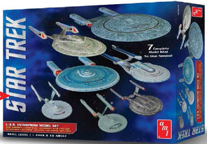 1/2500 Star Trek USS Enterprise Box Set (7 models) - Hobby Sense