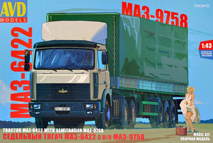 Tractor MAZ-6422 with Semitrailer MAZ-9758 - Hobby Sense