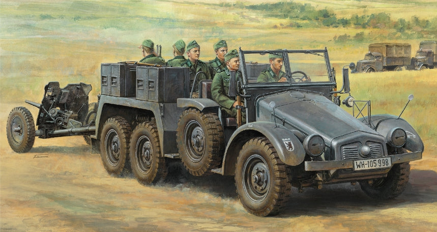 1/48 German 6x4 Towing Truck Kfz.69 with 3.7 cm Pak - Hobby Sense