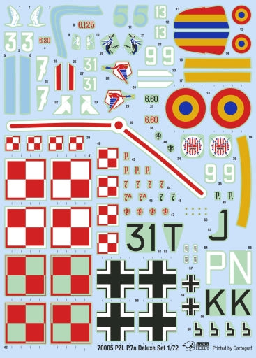 1/72 PZL P.7a - Deluxe Set - Hobby Sense