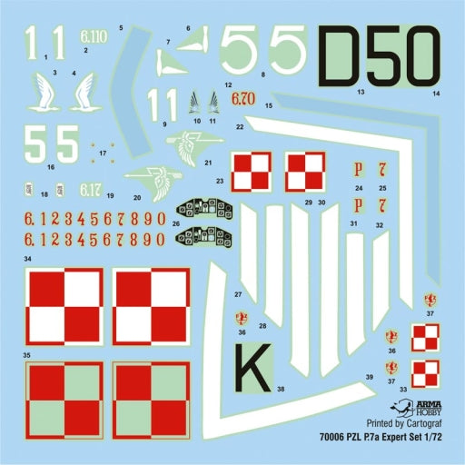 1/72 PZL P.7a Expert Set - Hobby Sense
