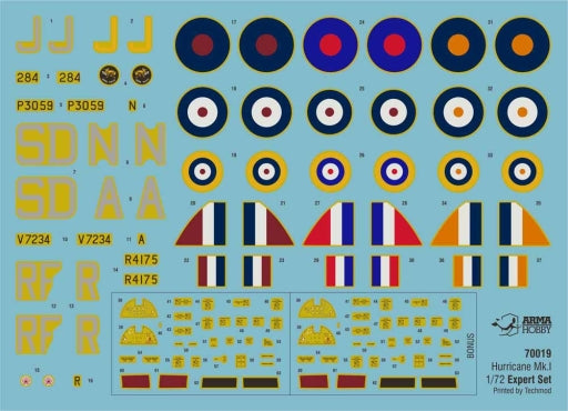 1/72 Hurricane Mk I Expert Set - Hobby Sense