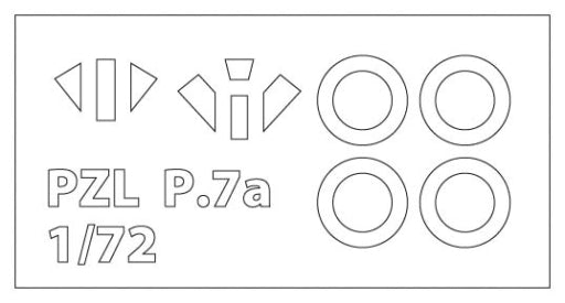 1/72 PZL P.7a  1939, Expert Set - Hobby Sense