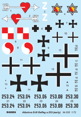 1/72 Albatros D.III (Oeffag) series 253 - Hobby Sense