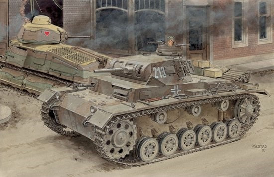 1/35 PzKpfw III Ausf E/F Tank (2 in 1) - Hobby Sense