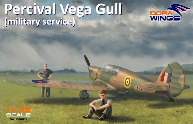 1/72 Percival Vega Gull Military Service Four-Seater Aircraft - Hobby Sense