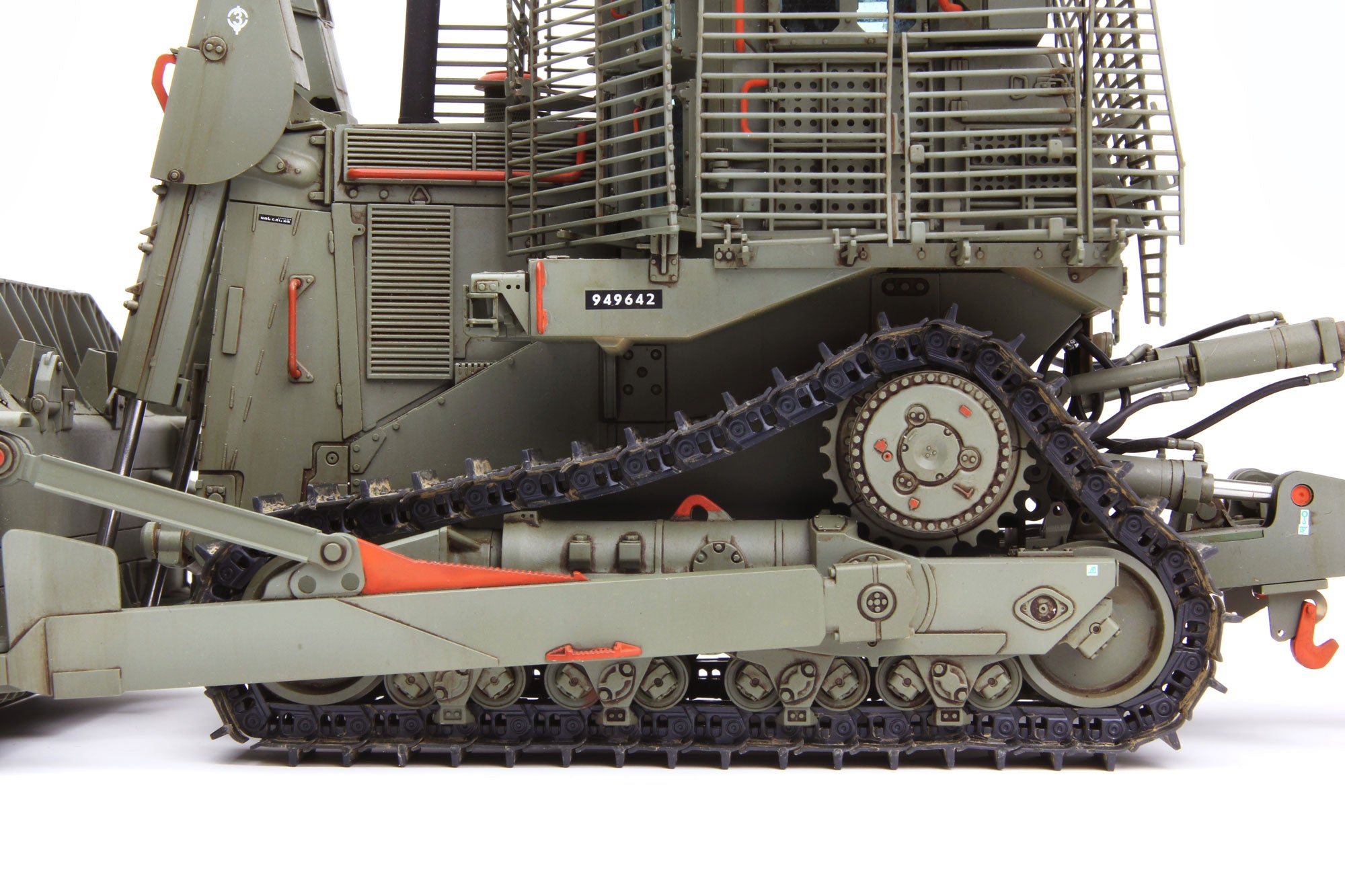 1/35 D9R Armored Bulldozer with Slat Armor - Hobby Sense