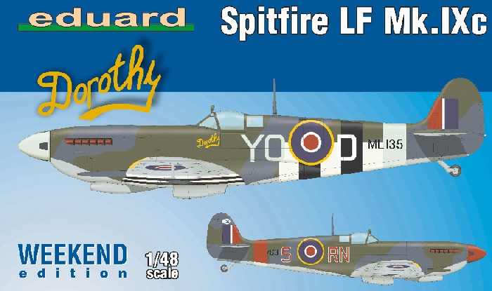 1/48 Spitfire LF Mk IXc Aircraft (Weekend Edition Plastic Kit) - Hobby Sense