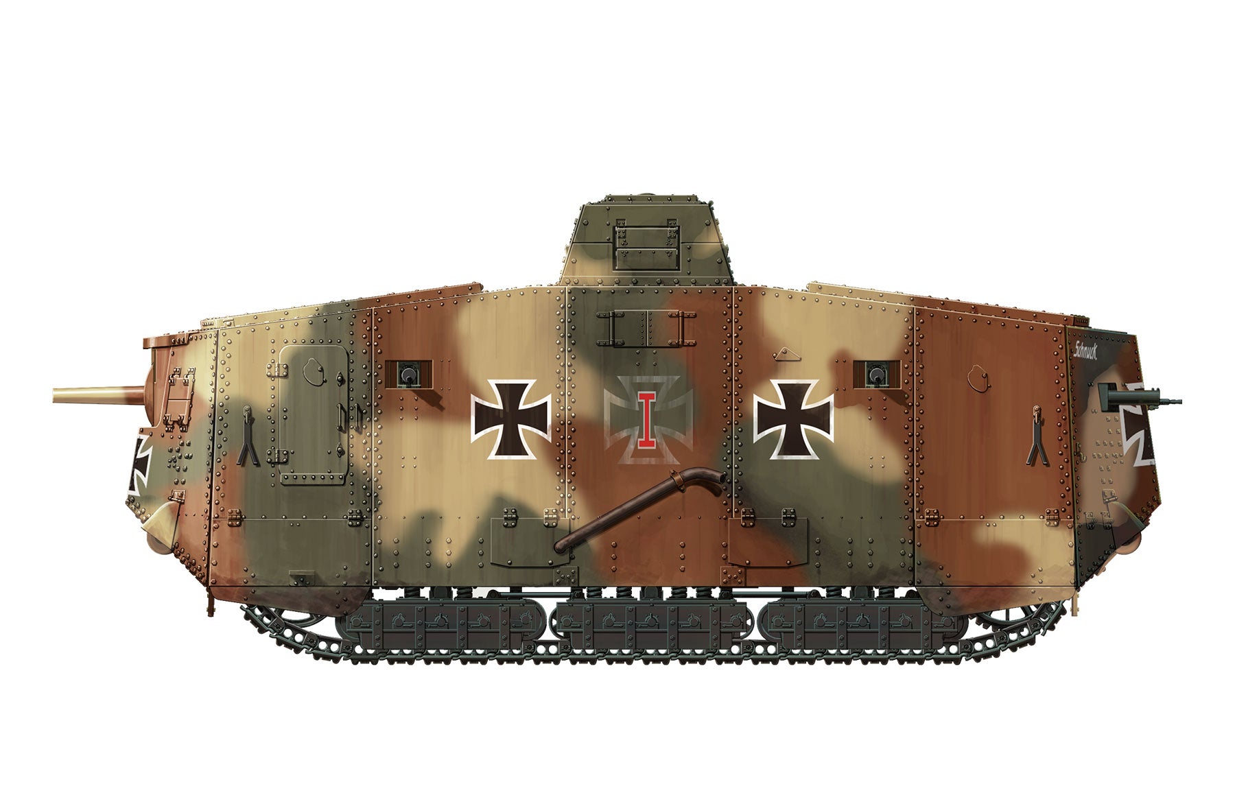 1/35 German A7V Tank (KRUPP)