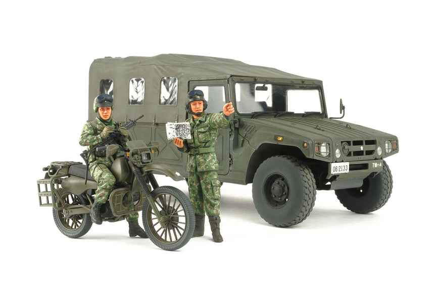 1/35 JGSDF Reconnaissance Motorcycle & High Mobility Vehicle Set - Hobby Sense