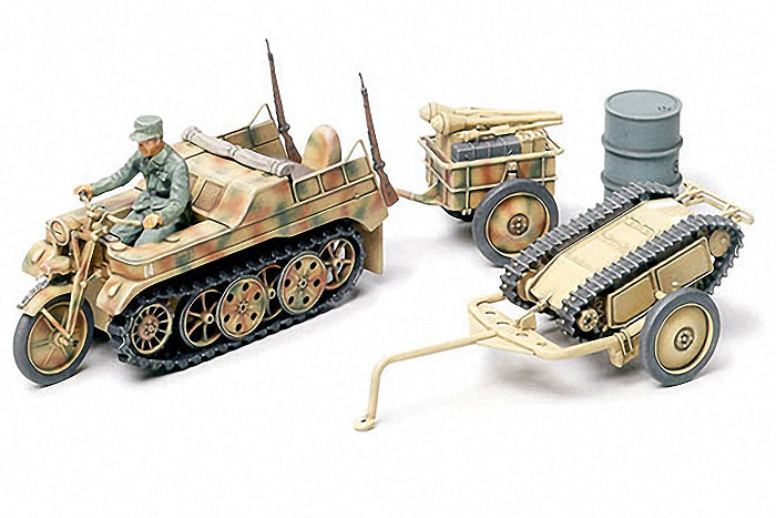 1/48 Gettenkraftrad with Infantry Cart - Hobby Sense