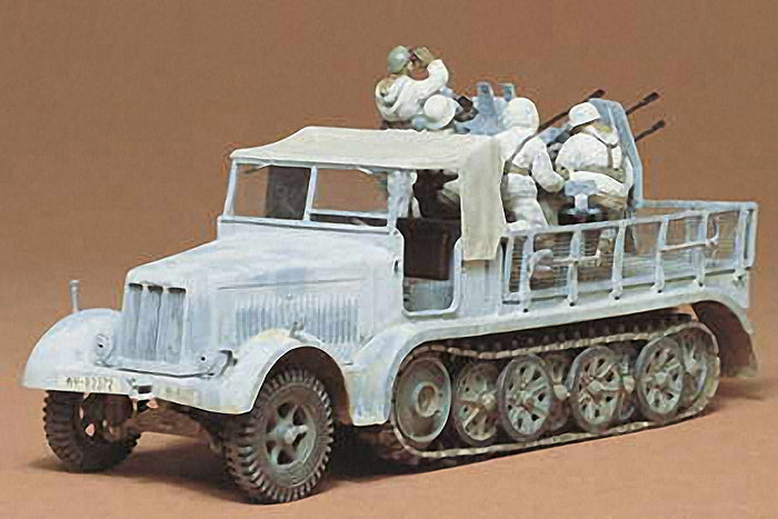 1/35 German 8ton Semi Track 20mm Flakvierling Sd.kfz 7/1 - Hobby Sense
