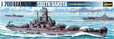 1/700 USS South Dakota Battleship - Hobby Sense