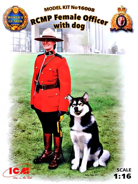1/16 RCMP Female Officer with dog - Hobby Sense