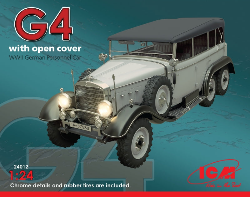 1/24 Typ G4 with open cover, WWII German personnel car - Hobby Sense