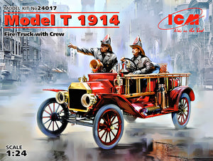 1/24 Model T 1914 Fire Truck with Crew - Hobby Sense