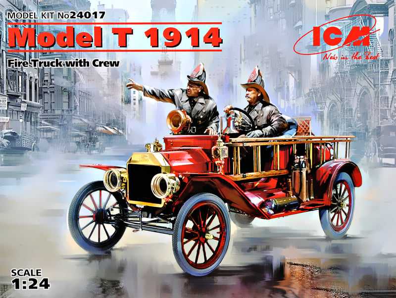 1/24 Model T 1914 Fire Truck with Crew - Hobby Sense