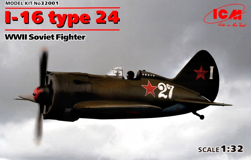 1/32 WWII Soviet Fighter I-16, type 24 - Hobby Sense