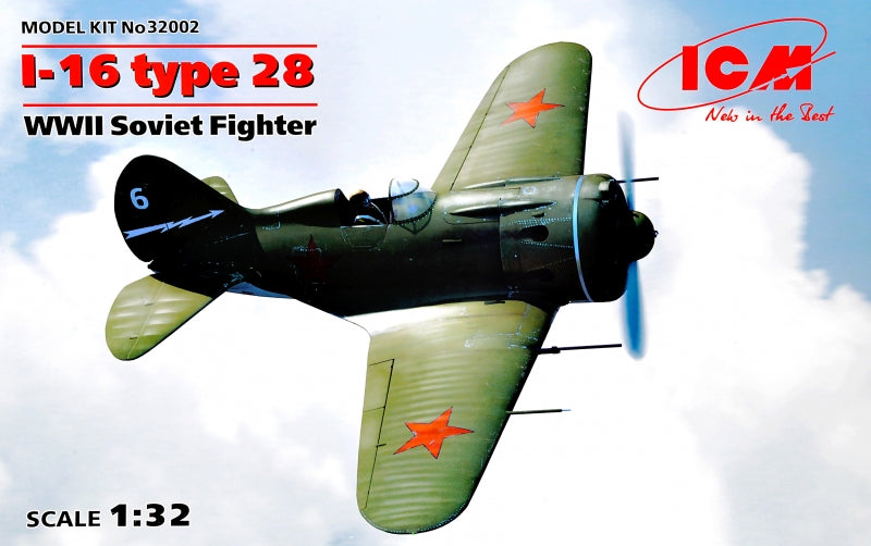 1/32 I-16 type 28, WWII Soviet Fighter. - Hobby Sense