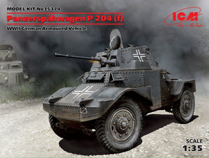 1/35 Panzerspähwagen P 204 (f), WWII German Armored Vehicle - Hobby Sense