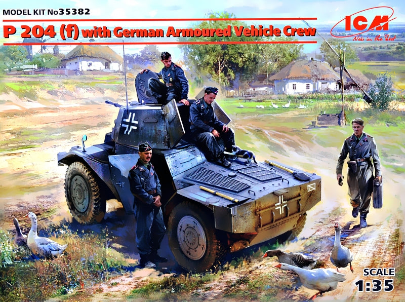 1/35 P 204 (f) with German armored vehicle crew - Hobby Sense