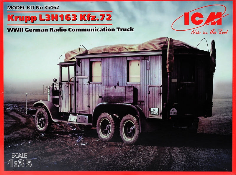 1/35 Krupp L3H163 Kfz.72, WWII German radio truck - Hobby Sense