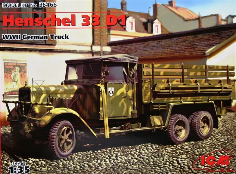 1/35 Henschel 33D1 WWII German army truck - Hobby Sense