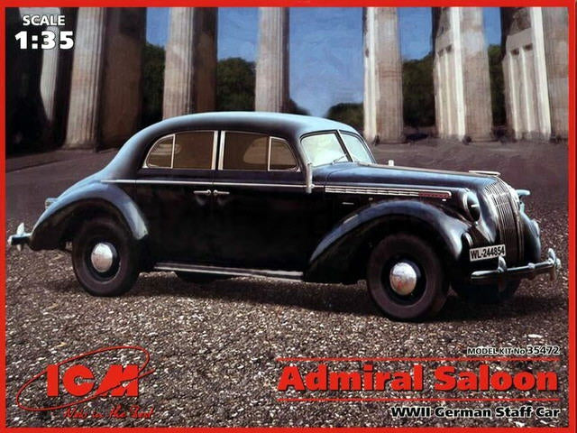 1/35 Admiral Saloon, WWII German Staff Car - Hobby Sense