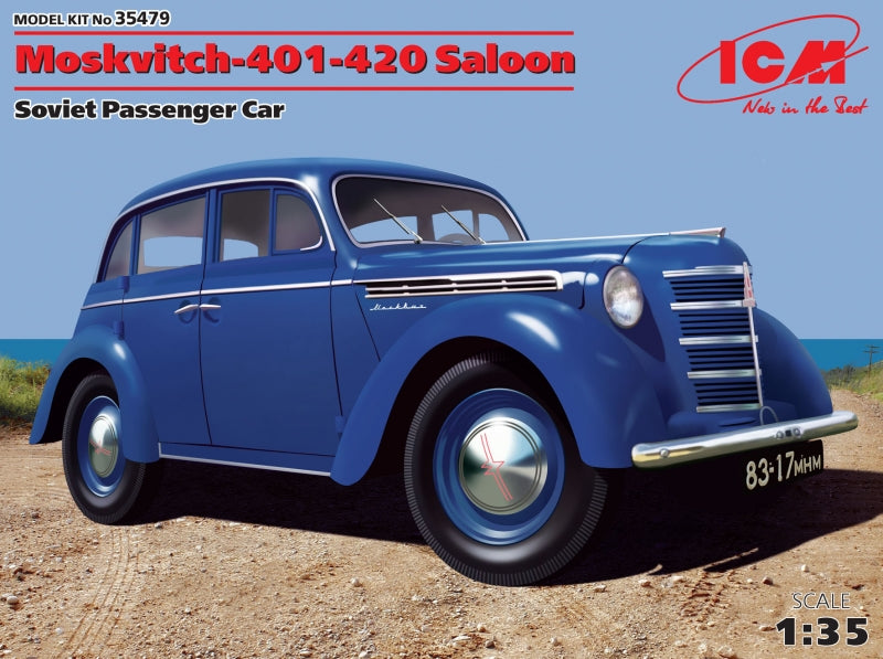 1/35 Moskvitch 401-420 Saloon, Soviet passenger car - Hobby Sense