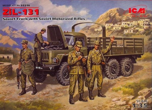1/35 ZIL 131 Soviet truck with Soviet motorized rifles - Hobby Sense