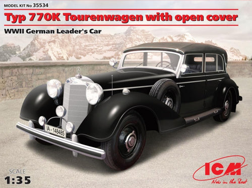 1/35 Typ 770K Tourenwagen with open cover, WWII German Leader's car - Hobby Sense