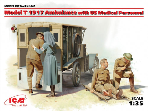 1/35 Model T 1917 Ambulance with US Medical Personnel - Hobby Sense