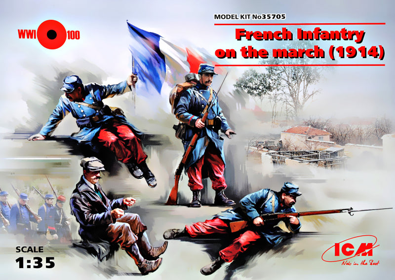 1/35 French Infantry on the march (1914) - Hobby Sense