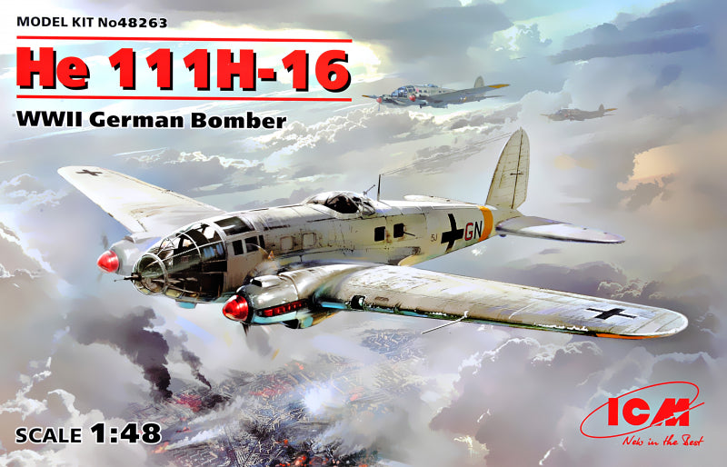 1/48 Heinkel He 111H-16, WWII German bomber - Hobby Sense