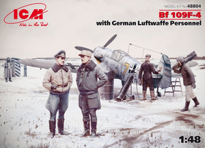 1/48 Bf-109F-4 with German Luftwaffe personnel - Hobby Sense