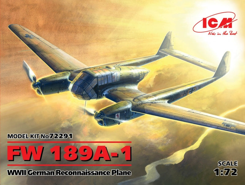 1/72 FW 189A-1, WWII German Reconnaissance Plane - Hobby Sense
