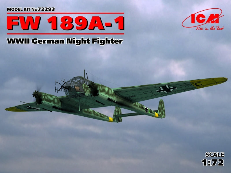 1/72 FW 189A-1, WWII German Night Fighter - Hobby Sense