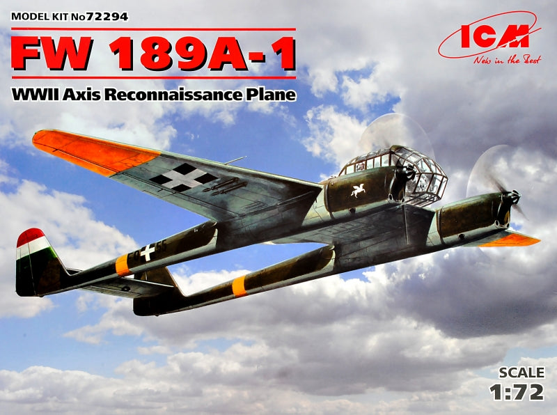 1/72 FW 189A-1, WWII Axis Reconnaissance Plane - Hobby Sense