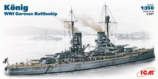 1/350 Konig WWI German battleship - Hobby Sense