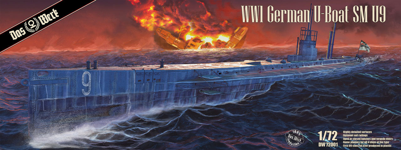 1/72 U-Boat SM U9 - Hobby Sense