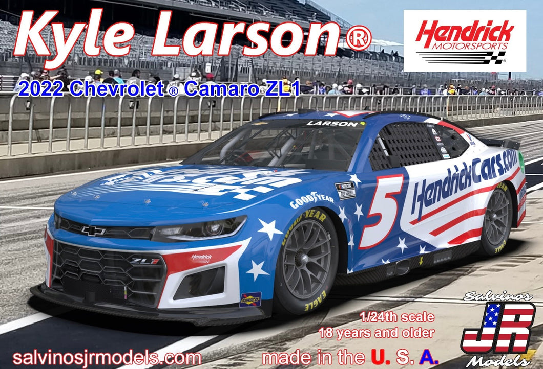 1/24 Hendrick Motorsports Chase Elliott 2022 Next Gen Patriotic Chevrolet Camaro - Hobby Sense