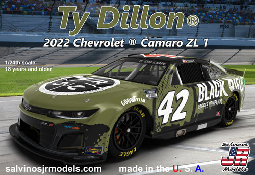 1/24 Ty Dillon 2022 Chevrolet Camaro with the Primary Sponsor Livery - Hobby Sense
