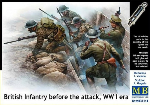 1/35 British Infantry before the attack, WWI era - Hobby Sense