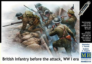1/35 British Infantry before the attack, WWI era - Hobby Sense