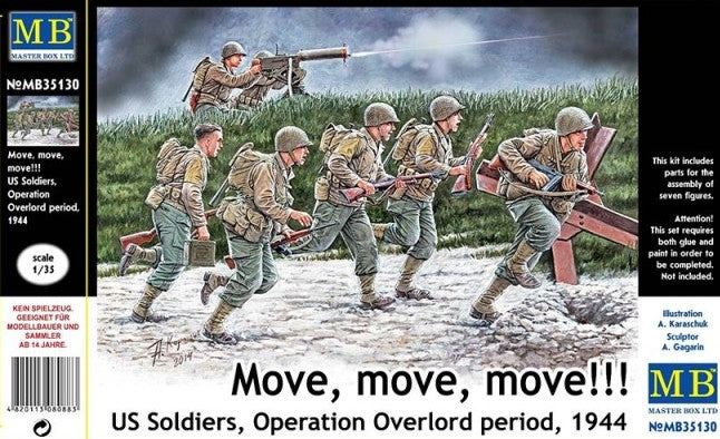 1/35 Move, move, move!!! US Soldiers, Operation Overlord period, 1944 - Hobby Sense