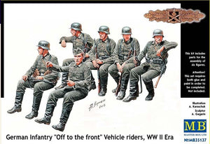 1/35 German infantry 'Off to the front' vehicle riders - Hobby Sense