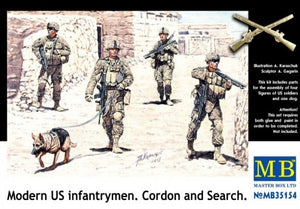 Modern U.S. infantrymen. Cordon and Search - Hobby Sense