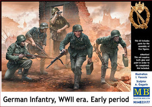 1/35 German Infantry, WWII era. Early period - Hobby Sense