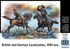 1/35 British and German Cavalrymen, WWI era - Hobby Sense