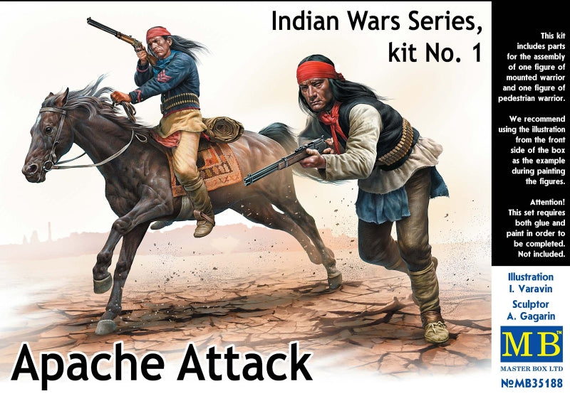 Indian Wars Series, kit No.1. Apache Attack - Hobby Sense